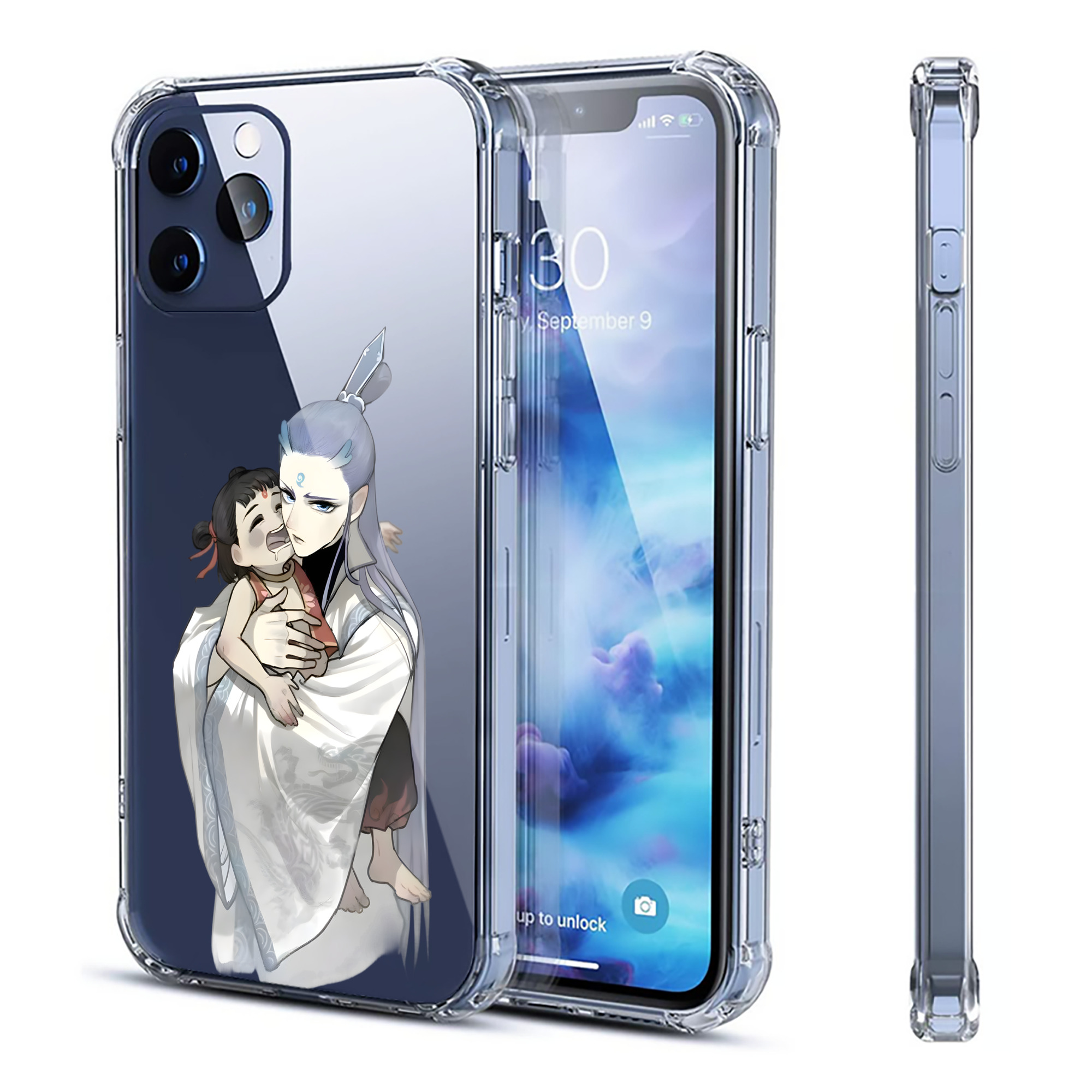 （画像用） Ne Zha 2 ナタ 魔童の大暴れ 【iPhone 12シリーズ対応】透明スマホケース（クリアソフトケース）